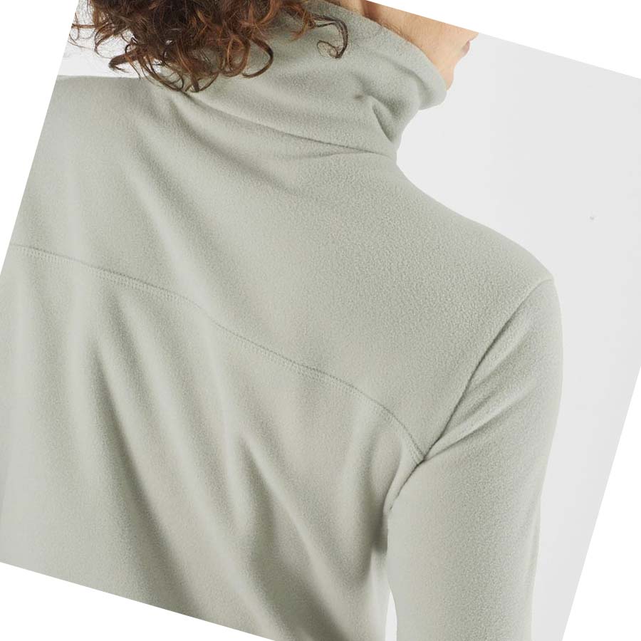 Sudadera Con Capucha Salomon ESSENTIAL COSY FLEECE Mujer Beige | MX 2513GSO